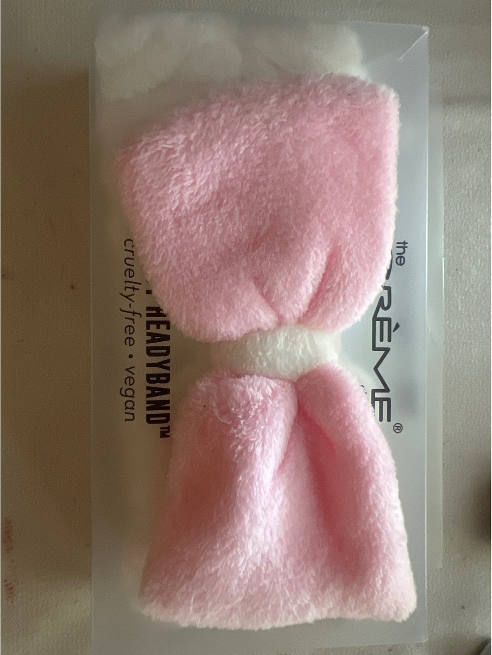 The The Crème Shop Plushie Headband Plush Spa Headband Bow